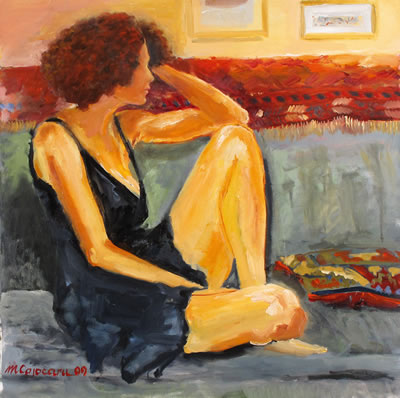 Sample artwork by Miriam Cojocaru (Born 1945), known for painting - View similar artists and auction records