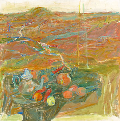 Still Life Against a Landscape