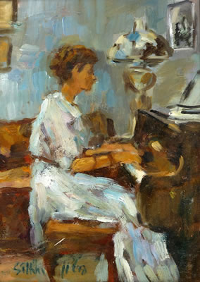 Pianist by Haim Sitton - Auction record, sale price, and art valuation. Compare with similar artists and explore comparable artworks.