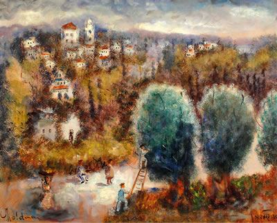 Sample artwork by Albert Martin Goldman (Born 1924), known for painting - View similar artists and auction records