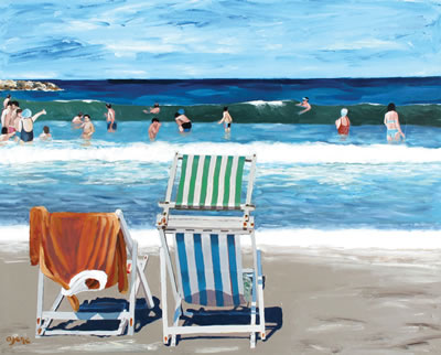 Orange Shirt, Tel Aviv Beach Series by Aryeh Azene - Auction record, sale price, and art valuation. Compare with similar artists and explore comparable artworks.