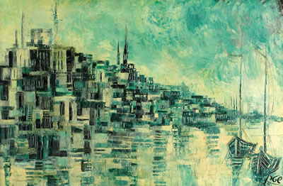 Sample artwork by Yossi Stern (1923 - 1992), known for painting, illustration, photography, printmaking, teaching - View similar artists and auction records