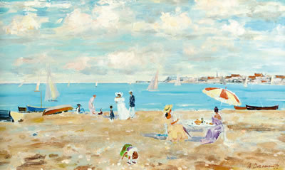 Figures on a Beach