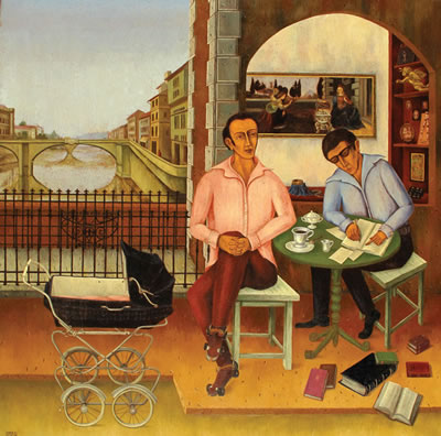 Sample artwork by Dan Kedar (1929 - 2008), known for paintings - View similar artists and auction records