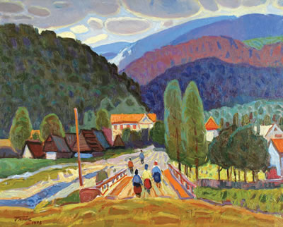 Sample artwork by Gavriil Martynovich Gliuk (1912 - 1983), known for paintings - View similar artists and auction records