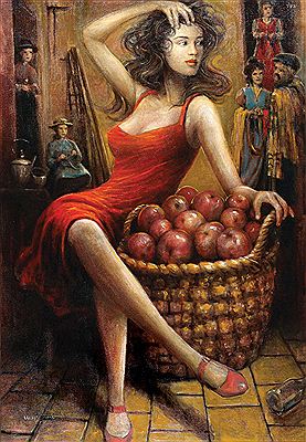 Apple Seller by Yoram Lukov - Auction record, sale price, and art valuation. Compare with similar artists and explore comparable artworks.