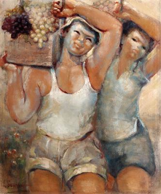 Sample artwork by Sultana Soroujoun (1903 - 1961), known for painting - View similar artists and auction records