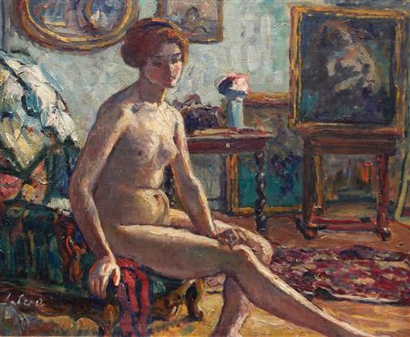 A nude girl