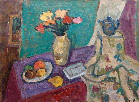 Still life by Izhak Feier - Auction record, sale price, and art valuation. Compare with similar artists and explore comparable artworks.