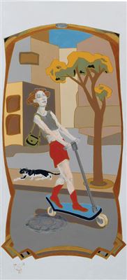 Girl in Tel Aviv by Anat Ben - Auction record, sale price, and art valuation. Compare with similar artists and explore comparable artworks.