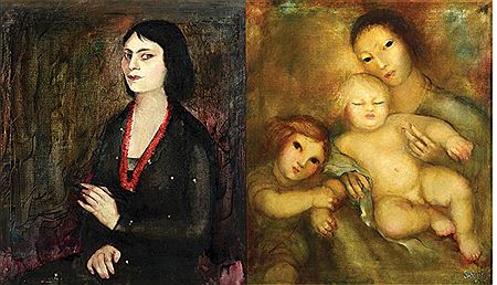 Double sided: Self Portrait, Mother and Daughters, 1936 by Sultana Soroujoun - Auction record, sale price, and art valuation. Compare with similar artists and explore comparable artworks.