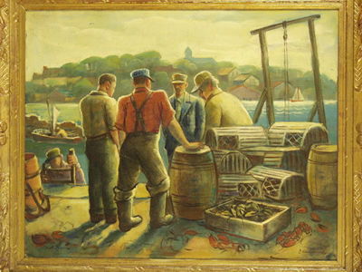 Lobster Men on Dock