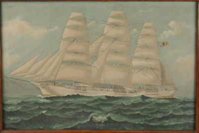 Sample artwork by Tom Purvis (1888 - 1959), known for ship paintings - View similar artists and auction records