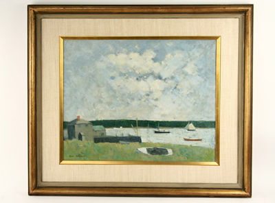 THE BOAT SHOP by Paul Wescott - Auction record, sale price, and art valuation. Compare with similar artists and explore comparable artworks.
