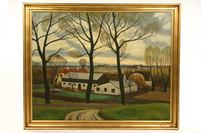 Sample artwork by Ole Sondergaard (1876 - 1958), known for painting - View similar artists and auction records