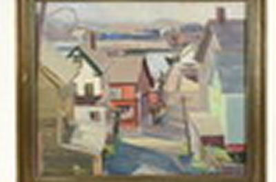 MAINE COASTAL VILLAGE by Elizabeth Galbraith McIntyre Jewell - Auction record, sale price, and art valuation. Compare with similar artists and explore comparable artworks.
