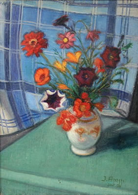 Still Life of Flowers in Vase