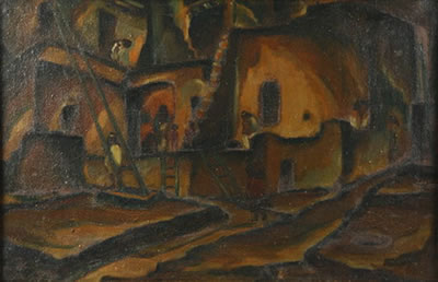"Evening in the Pueblo" by Frank Guy Applegate - Auction record, sale price, and art valuation. Compare with similar artists and explore comparable artworks.