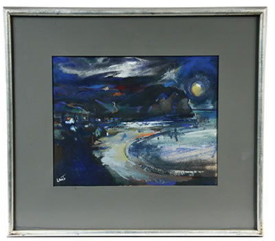 Coastal Scene of Harbor Town with Cliff by Jean Liberte - Auction record, sale price, and art valuation. Compare with similar artists and explore comparable artworks.