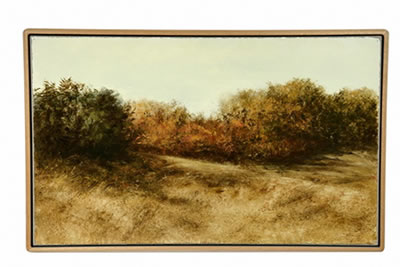 Sample artwork by Dennis Pinette (Born 1951), known for landscape, industrial painting - View similar artists and auction records