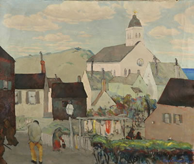 Brittany Village by Ross Braught - Auction record, sale price, and art valuation. Compare with similar artists and explore comparable artworks.