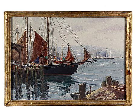 Schooner at Dock