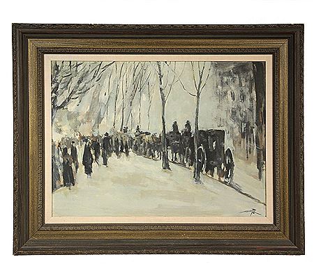 "Springtime in Paris" by David W White - Auction record, sale price, and art valuation. Compare with similar artists and explore comparable artworks.