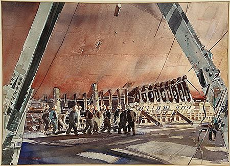 `Pipefitters, Bath Iron Works, Maine`