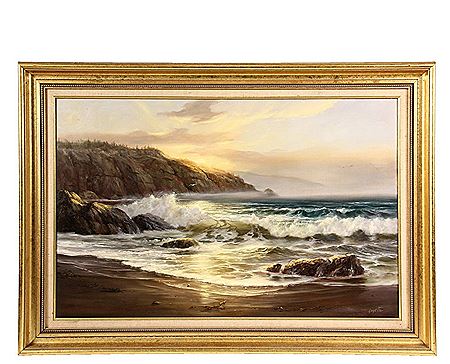 Sample artwork by Ron Goyette (1941 - 2002), known for landscape and seascape painting, teaching - View similar artists and auction records