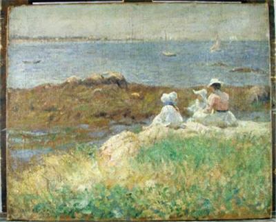 Mother and Daughter at the Seaside by Joseph Rodefer DeCamp - Auction record, sale price, and art valuation. Compare with similar artists and explore comparable artworks.