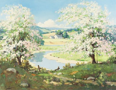 Apple Blossoms by Orrin Draver - Auction record, sale price, and art valuation. Compare with similar artists and explore comparable artworks.