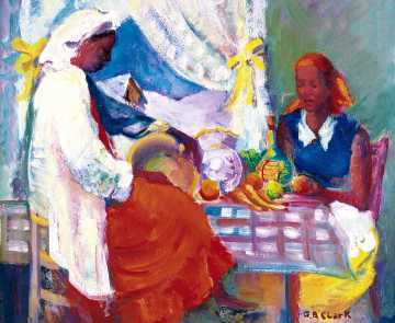 Preparing the Meal by Georgiabelle Clark - Auction record, sale price, and art valuation. Compare with similar artists and explore comparable artworks.