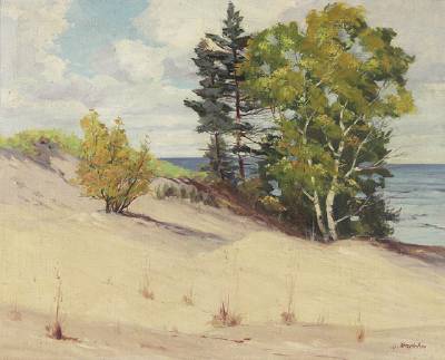 Indiana Dunes by John Cowan Templeton - Auction record, sale price, and art valuation. Compare with similar artists and explore comparable artworks.