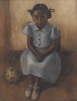 Sample artwork by Edna Maschgan (1907 - 2001), known for portrait, figure, still life, mural - View similar artists and auction records