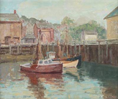Harbor Scene by George L Morris - Auction record, sale price, and art valuation. Compare with similar artists and explore comparable artworks.