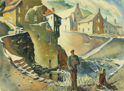 Sample artwork by Frederick Charman (1894 - 1986), known for genre, landscape - View similar artists and auction records