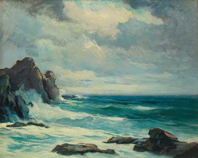Rocky Shore by Lester Joseph Chaney - Auction record, sale price, and art valuation. Compare with similar artists and explore comparable artworks.