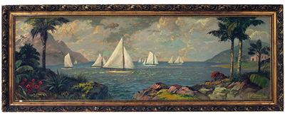 Seascape with Sailboats