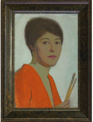 Portrait of Eda Elisabeth Sterchi: Self-portrait