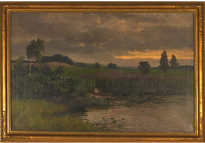 MARSH AT DUSK