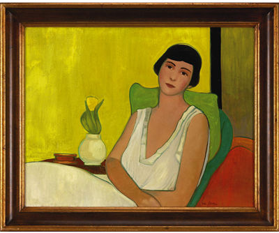 Reclining Woman, c. 1920 by Eda Elisabeth Sterchi - Auction record, sale price, and art valuation. Compare with similar artists and explore comparable artworks.