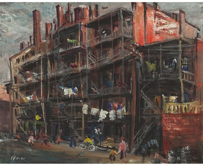 TENEMENTS by Hugo Pieper - Auction record, sale price, and art valuation. Compare with similar artists and explore comparable artworks.