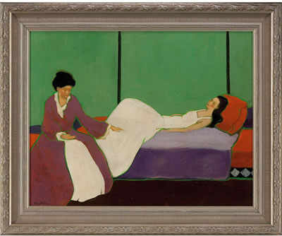 WOMEN IN AN INTERIOR