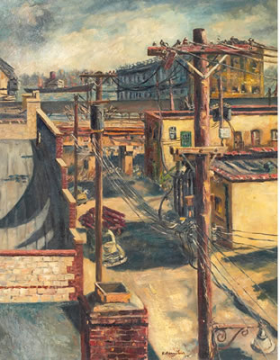 Sample artwork by Gerald Bernstein (1917 - 1999), known for landscape painting, restoration, teaching - View similar artists and auction records