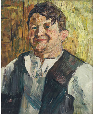 "Self Portrait," c. 1935 by Charles Mager - Auction record, sale price, and art valuation. Compare with similar artists and explore comparable artworks.