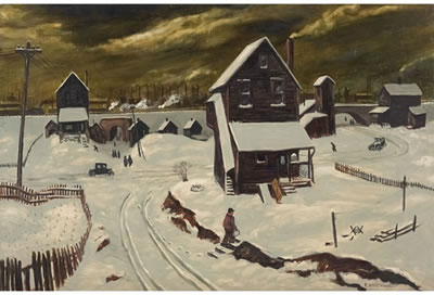 Industrial Landscape, Winter, c. 1940
