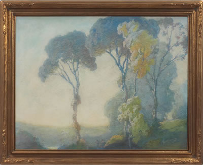 Sample artwork by William C Emerson (1865 - 1937), known for tonalist landscape paintings, architecture - View similar artists and auction records