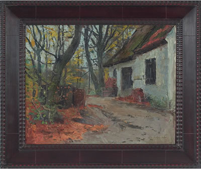 "Cottage in the Woods" by Einar William Bogh - Auction record, sale price, and art valuation. Compare with similar artists and explore comparable artworks.