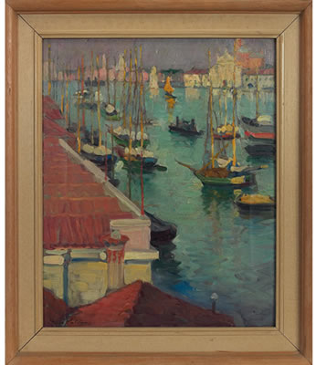 "Boats in Harbor"