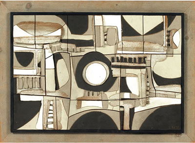 Ceramic wall sculpture